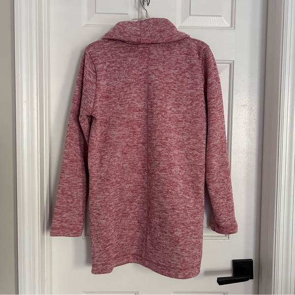 Lands’ End Sweater Tunic Cowl Neck Pullover in Pink - Picture 3 of 9